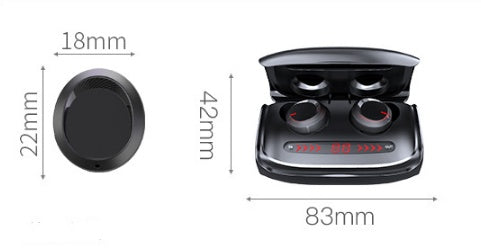 T11 Wireless Bluetooth Headset 5.0 Earbuds - D&A