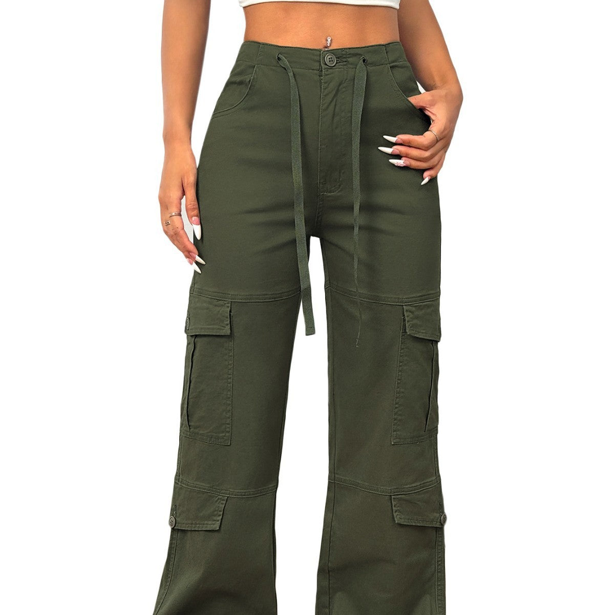 TL337 European And American Street Style Overalls Loose Jeans - D&A