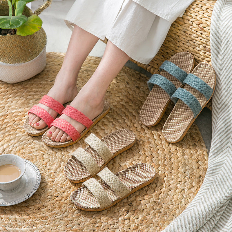 Women's Indoor Floor Platform Non-slip Flip-flops Household Slippers - D&A