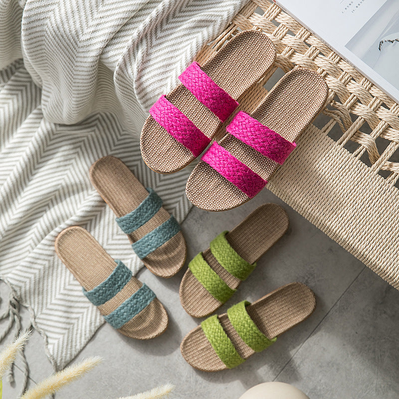 Women's Indoor Floor Platform Non-slip Flip-flops Household Slippers - D&A