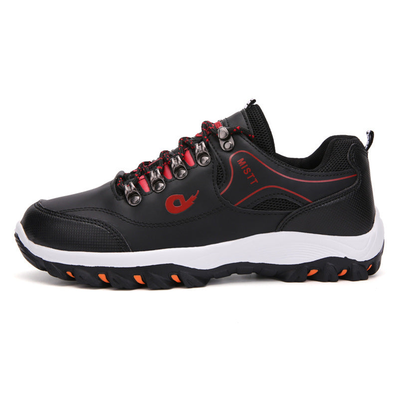 Outdoor Hiking Shoes Outdoor Adventure Camping Hiking Boots Men Black - D&A