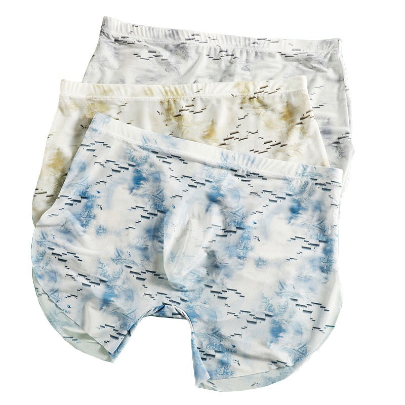 Ice Silk Sense Seamless Ultra-thin Transparent Men's Underwear Male U Convex Big Bag - D&A
