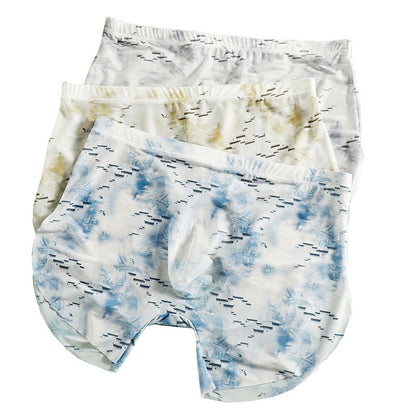 Ice Silk Sense Seamless Ultra-thin Transparent Men's Underwear Male U Convex Big Bag - D&A