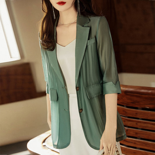 Summer Small Casual Sun-proof High-grade Suit Top - D&A