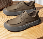 British Retro Brown Big Toe Casual Leather Shoes - D&A