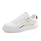 Plus Size Board Shoes Female Students Breathable Lightweight Casual Platinum - D&A
