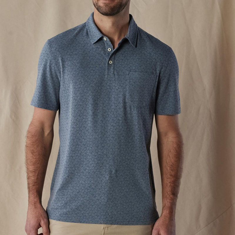 Men's Loose European And American Leisure T-shirt Blue - D&A