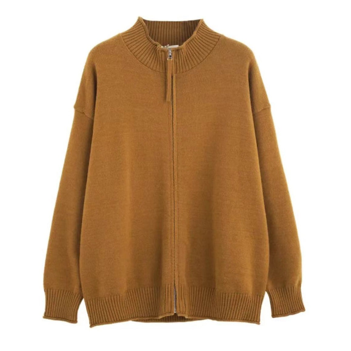 Men's Spring And Autumn Stand Collar Knitted Cardigan Jacket - D&A