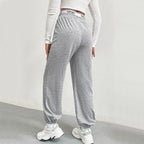Women's Gray Sweatpants Loose Wide Leg Pants - D&A