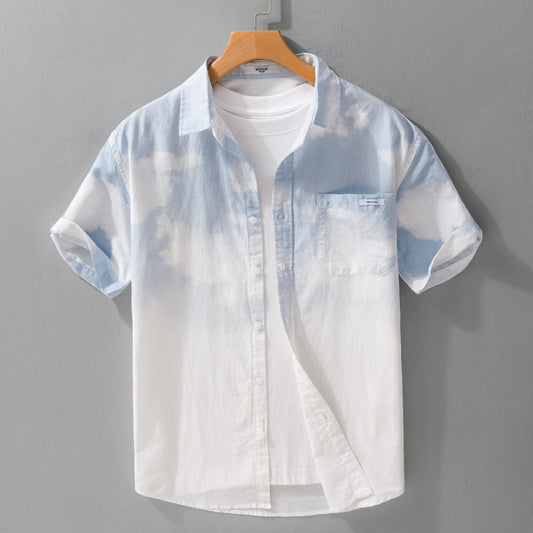 Summer Menswear Trendy All-match Short-sleeved Shirt - D&A