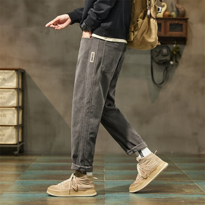 Corduroy Men's Casual Pants Trendy Brand Simple All-match - D&A