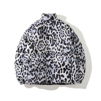 Color-blocking Thick Bread Clothes Loose Cotton-padded Jackets For Men And Women J - D&A