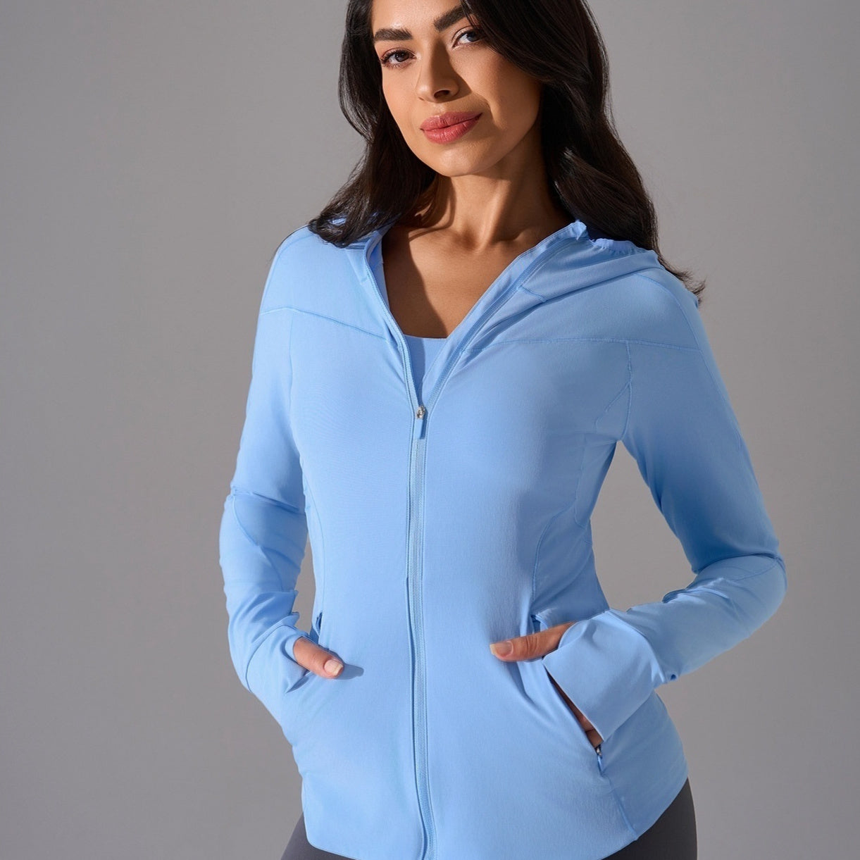 Hooded Stand Collar Sun Protection Quick-drying Coat - D&A