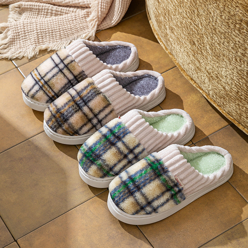 Leisure Home Comfortable Soft Cotton Slippers - D&A