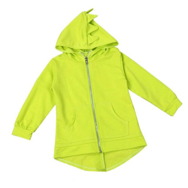 Boys Clothes Kids Baby Boy Jacket Dinosaur Hooded Coat Yellow - D&A