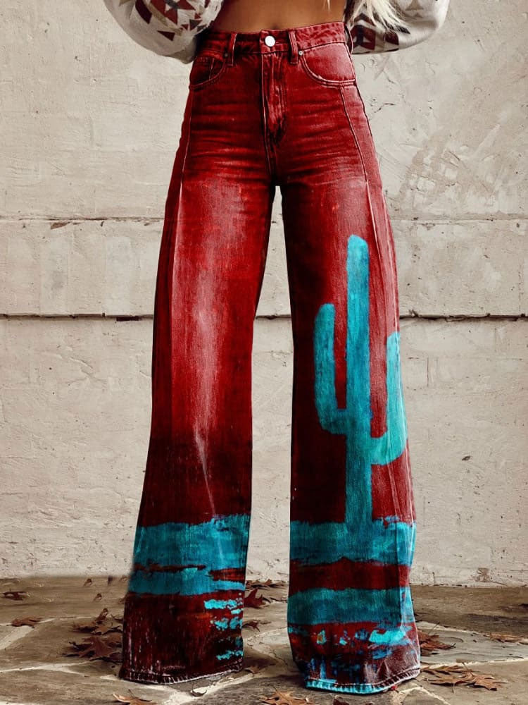 Hot Selling Plus Size Women's Casual Pants Thin Imitation Jeans I - D&A