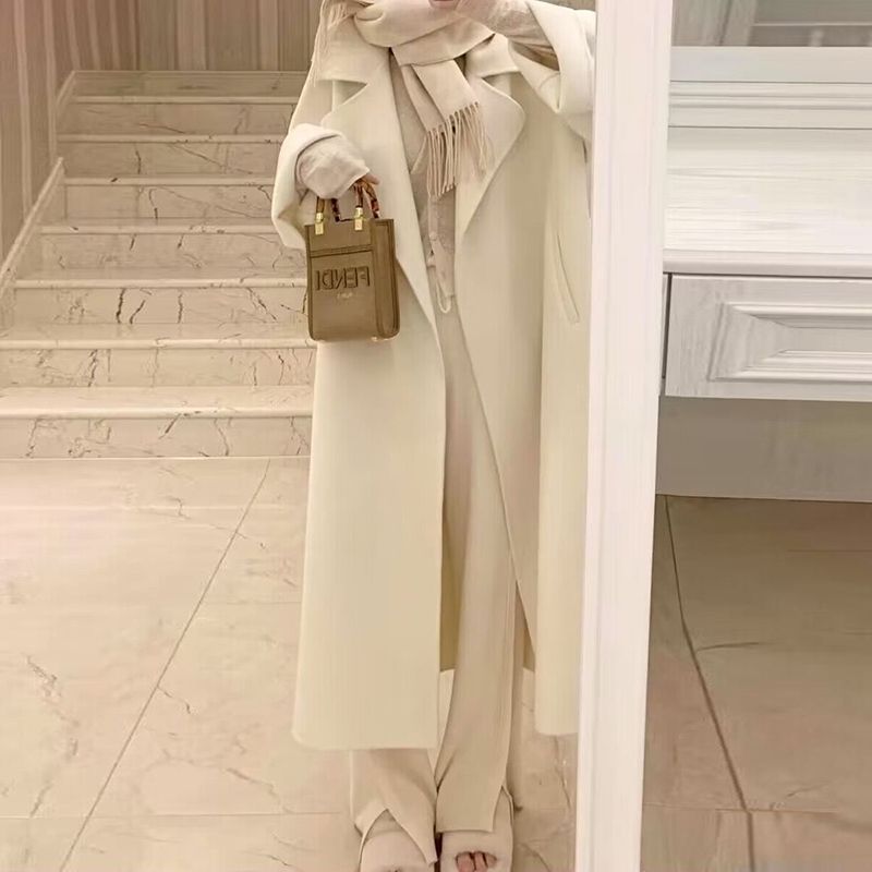 Mid-length Fall Winter Fashion Socialite Below-the-knee Coat - D&A