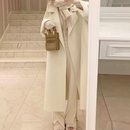 Mid-length Fall Winter Fashion Socialite Below-the-knee Coat - D&A