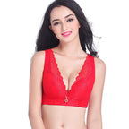 Oversized Bra Centerless Underwire Bra Wide Strap Adjuster Thin Large Cup Bra - D&A