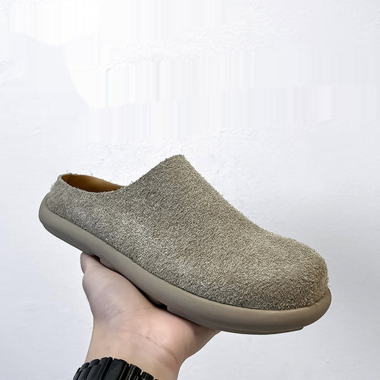 Outdoor Half Slippers Leather Shoes - D&A