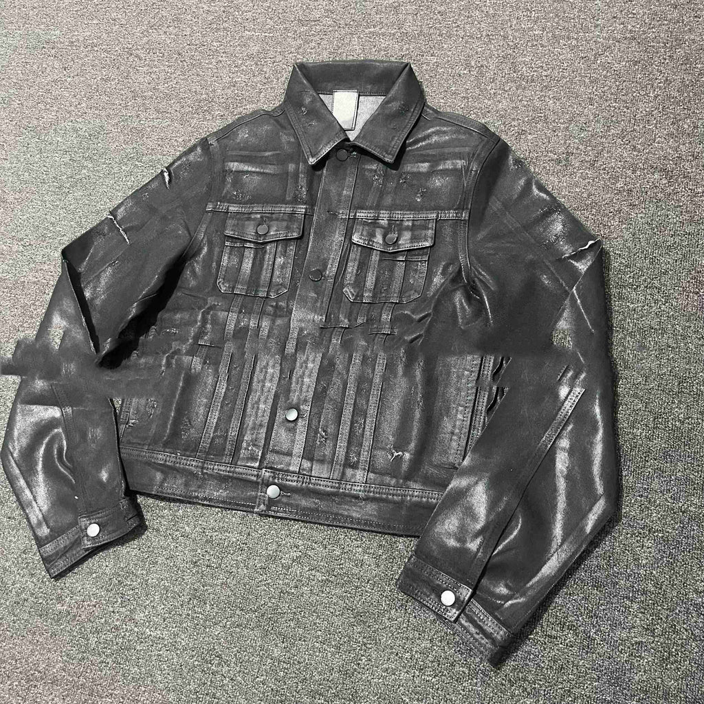 Denim Coat Archive Short Slim Jacket - D&A