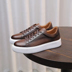 Top Layer Cowhide Men's Shoes Black Commute Leisure - D&A