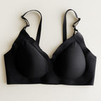 Plus Size Front Buckle Bra Nursing Bra Nursing Underwear Black - D&A