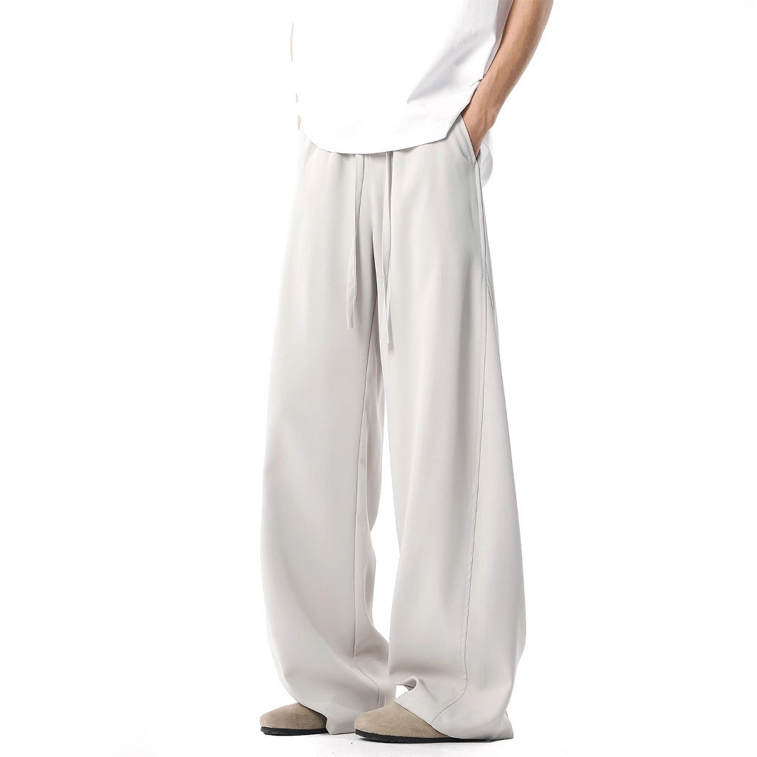 Men's Spring And Summer Stitching Draping Casual Suit Pants - D&A