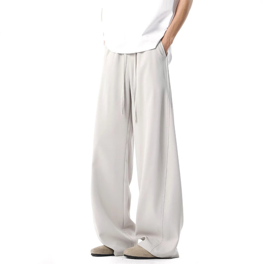 Men's Spring And Summer Stitching Draping Casual Suit Pants - D&A