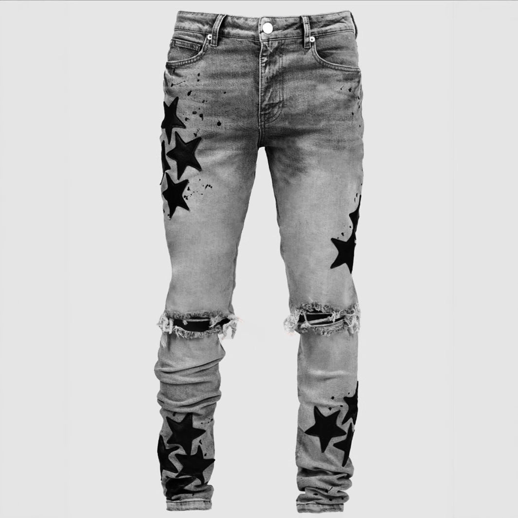 Men's Slim Stretch XINGX Fashion Jeans - D&A