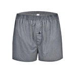 Men's Casual Loose Home Pants Plaid Shorts - D&A