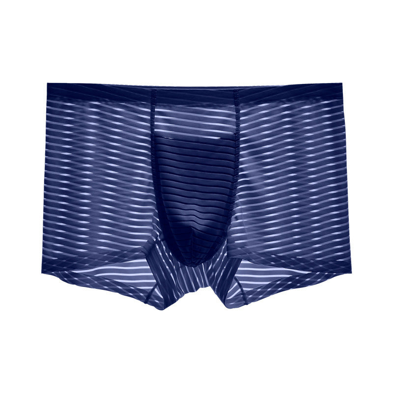 Men's Ice Silk Seamless Boxers Thin Air Boxers - D&A