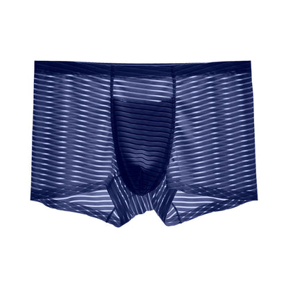 Men's Ice Silk Seamless Boxers Thin Air Boxers - D&A
