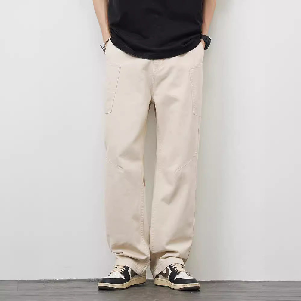 American Casual With Big Pockets Loose Cargo Pants - D&A