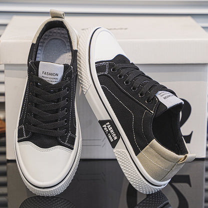 Breathable All-matching Skateboard Men's Soft Bottom Casual Sports Fashion Canvas Shoes - D&A