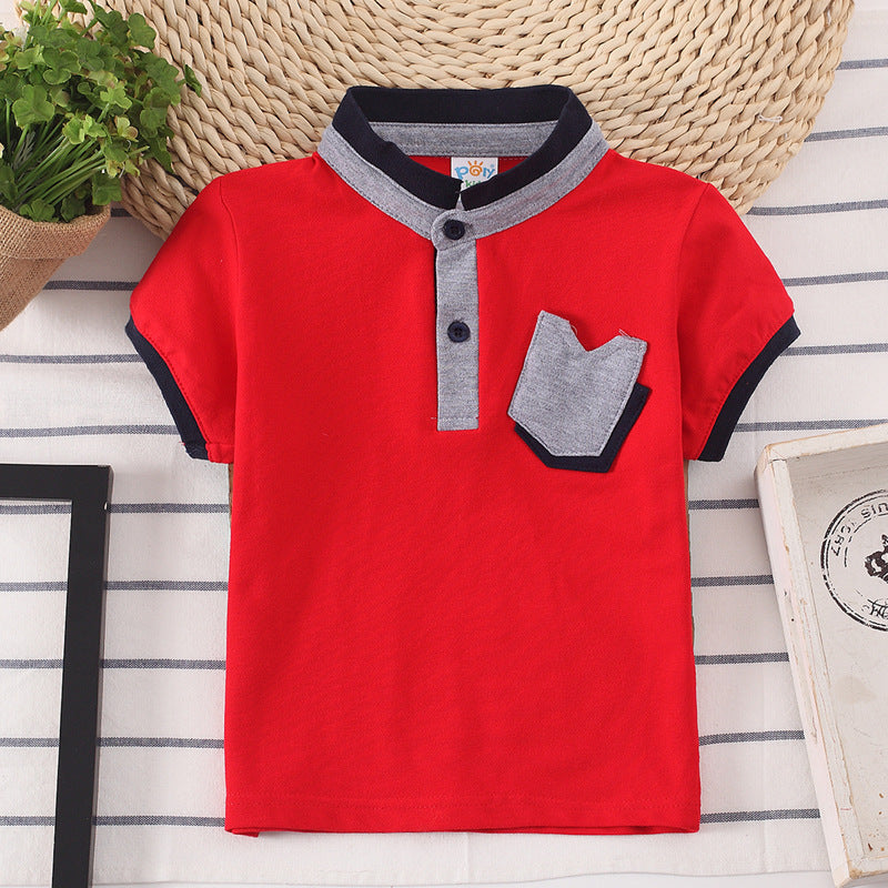 Kids Shirt Children Clothes Baby Wear Boys Tops Red - D&A