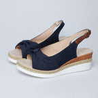 Bow Wedge Casual Sandals Women's Rubber - D&A