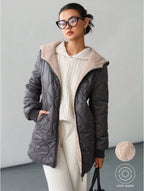 Aveloria Affinna Casual Quilted Loose Hooded Padded Padded Coat Clothes Winter - D&A