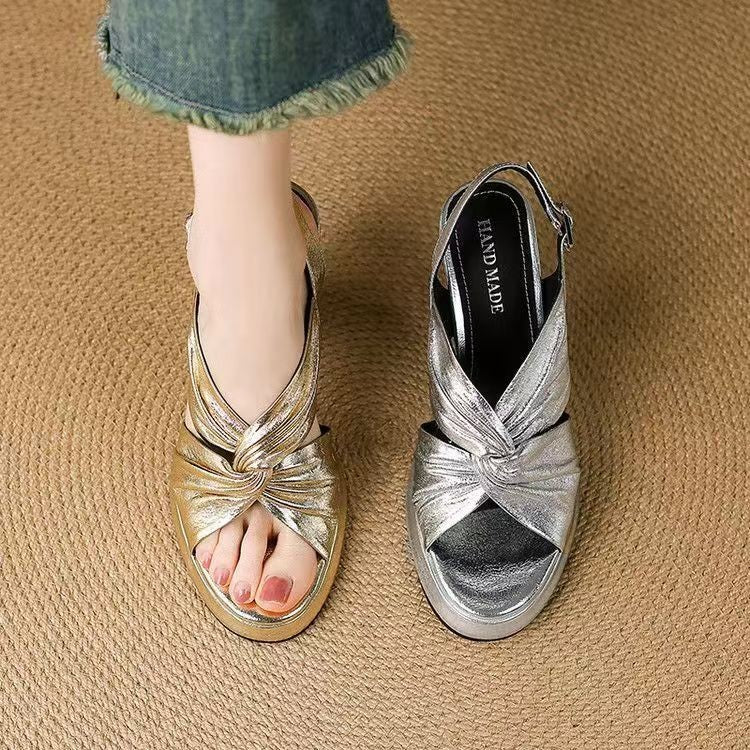 Special Interest Light Luxury Handmade Women's Shoes Retro Sandals - D&A