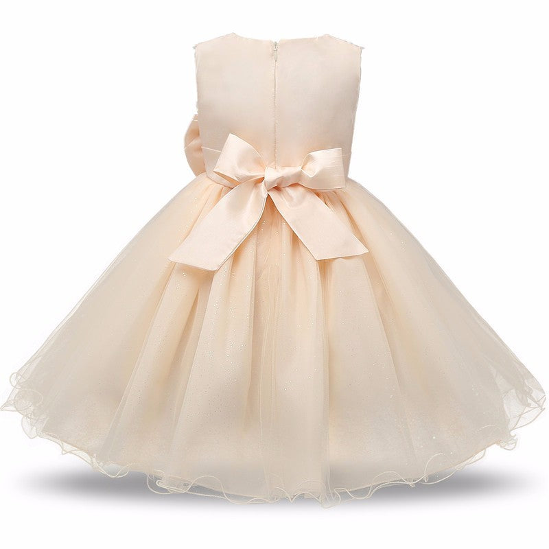 Princess Flower Girl Dress Summer Tutu Wedding Birthday Party Dresses - D&A