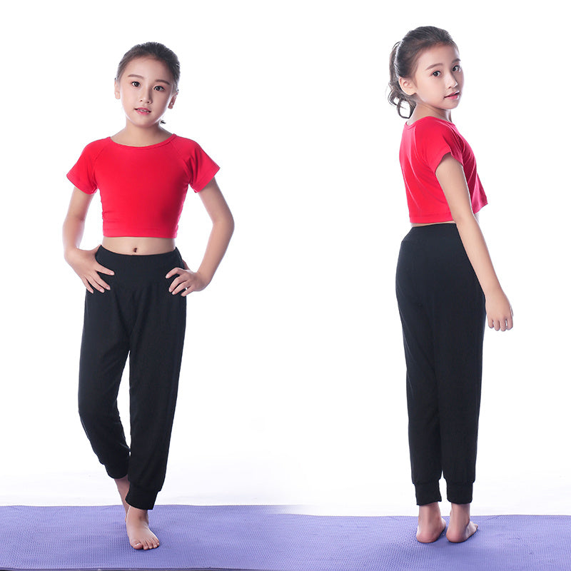 Children's Yoga Clothing Set Red - D&A
