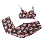 Printed underwear suspender pajamas housewear women - D&A