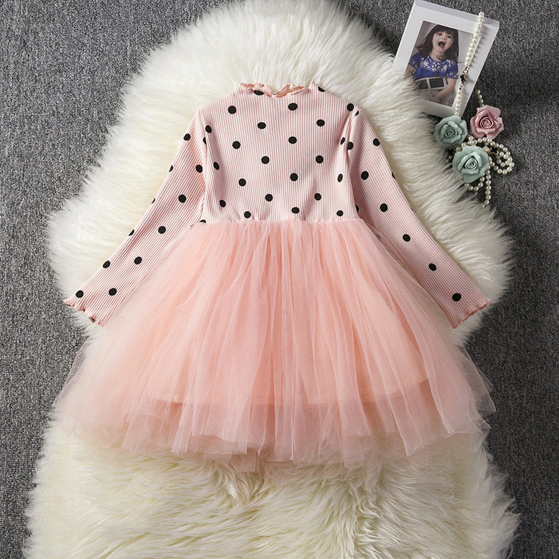 Baby Girls Spring Winter Long Sleeve Tutu Lace Dresses Infantil Newborn 1st Birthday Party Clothes Christening Gown Casual Wear - D&A