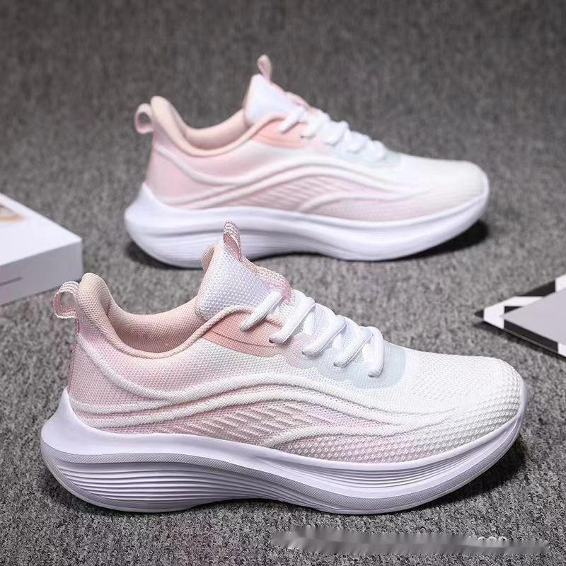 Light Mesh Breathable All-match Anti-skid Shock Absorption Soft Bottom Running Shoes - D&A