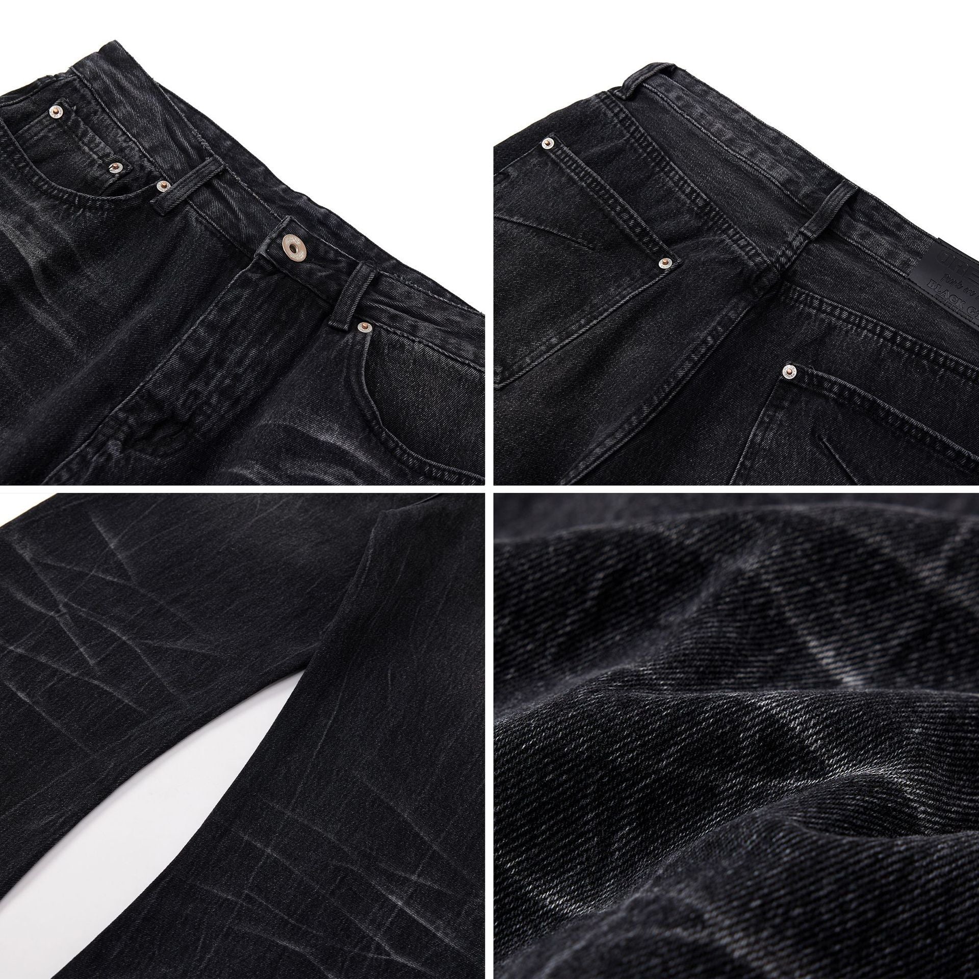 American Washed Old Lightning Crack Jeans - D&A