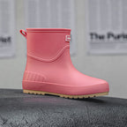 Mid-calf Women's Stylish Water Shoes Outdoor Non-slip Adult Rain Boots - D&A
