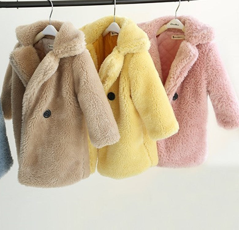 Big Kids Fur Coat In Autumn And Winter Coat - D&A