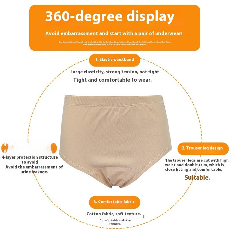 Washable Pure Cotton Diaper Underwear - D&A