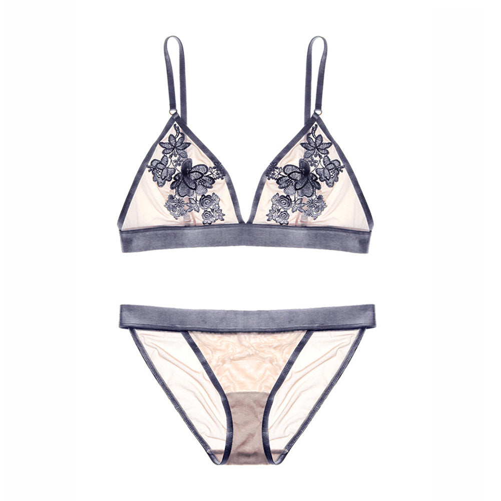 Women's Floatless Bra Set Light Grey - D&A