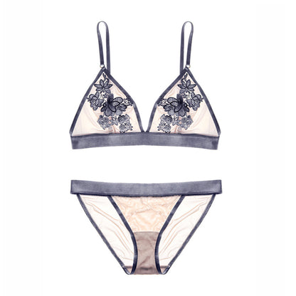 Women's Floatless Bra Set Light Grey - D&A